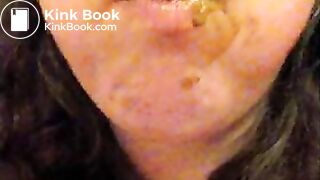 GIRL SWALLOWING SHIT IN PUBLIC BATHROOM