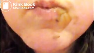 GIRL SWALLOWING SHIT IN PUBLIC BATHROOM