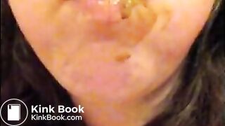 GIRL SWALLOWING SHIT IN PUBLIC BATHROOM