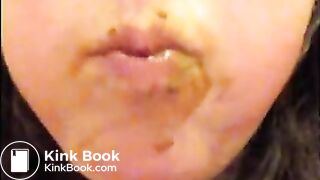 GIRL SWALLOWING SHIT IN PUBLIC BATHROOM