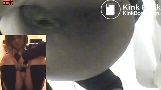 Pulling food from her ass