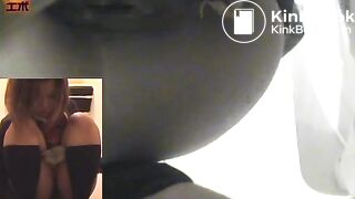 Pulling food from her ass