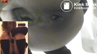 Pulling food from her ass