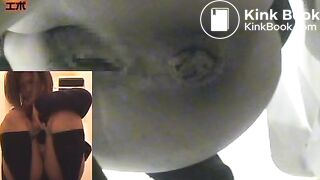 Pulling food from her ass