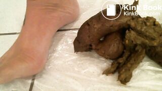 Solid poop with added vaginal surprise