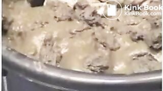 Scat - nasty slut pee and shit 2