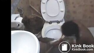 Wild hardcore scat threesome featuring amateur whores and a lucky dude