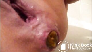 Close up pee and poop