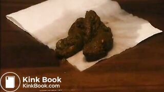 Jenniffer shiting out a huge turd