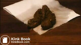 Jenniffer shiting out a huge turd