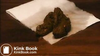 Jenniffer shiting out a huge turd