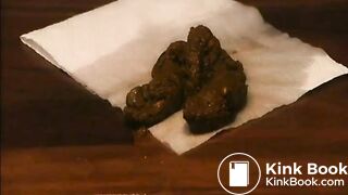 Jenniffer shiting out a huge turd