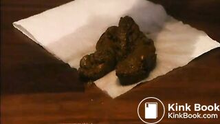 Jenniffer shiting out a huge turd