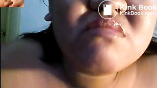 Chubby Filipina Scat Wife Pees Shits Then Eats It on Skype for Me