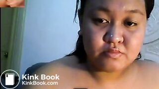 Chubby Filipina Scat Wife Pees Shits Then Eats It on Skype for Me