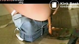 woman takes huge shit