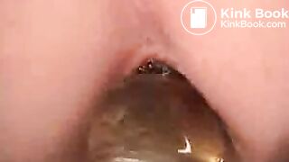 dildoed_ass_shitting