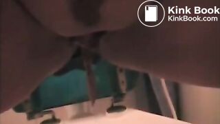 Sexy ebony letting it out