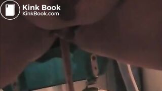 Sexy ebony letting it out