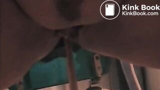 Sexy ebony letting it out