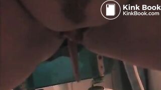 Sexy ebony letting it out