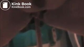 Sexy ebony letting it out