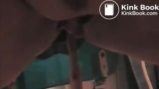 Sexy ebony letting it out