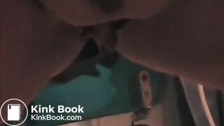 Sexy ebony letting it out