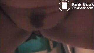 Sexy ebony letting it out