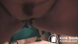 Sexy ebony letting it out