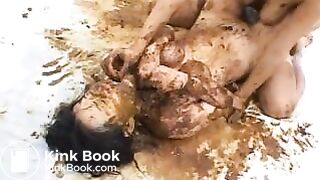 Japanese girls shit  on and fuck another Japanese girl 2