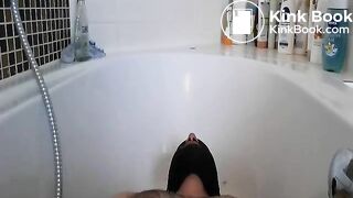 Mistress poops in mouth of hairy athletic man