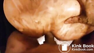 Scat couple anal fucking