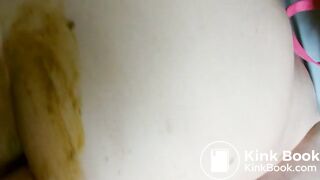 10in dildo in my arse