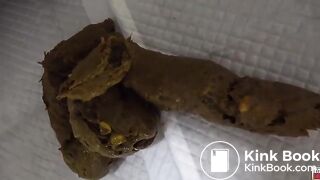 Young Pretty Asian Poop on Sofa Dirty Girl