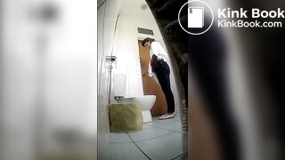 woman has diarrhea in public toilet!