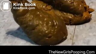 Black bbw peeing and pooping