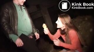 Warm brown ice-cream