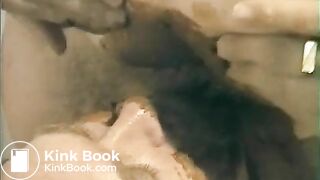 hardcore eating that amateur shit from her ass