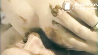 hardcore eating that amateur shit from her ass