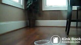Pretty brunette pooping collection