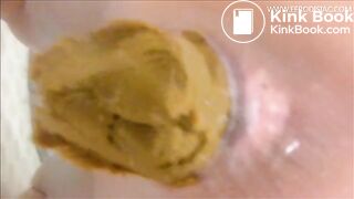 Releasing big poop in the bath