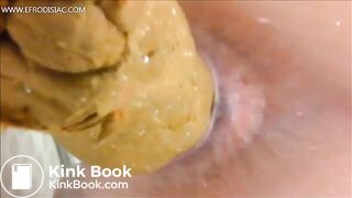 Releasing big poop in the bath