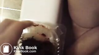 Shoving shit in her pussy