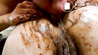 DIRTY RUSSIAN GIRL LICKING SCAT