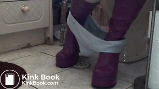 purple boots