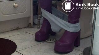 purple boots