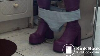 purple boots