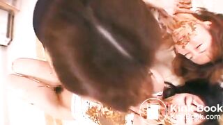 Japanese Lesbian Scat 3-way 2