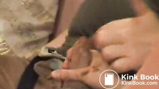 suck shitty finger and covered shit